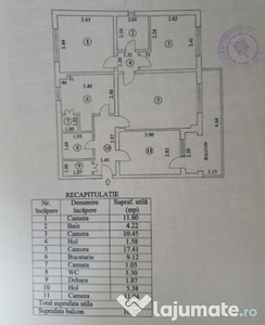 Apartament 4 camere confort 1, zona Progresu.