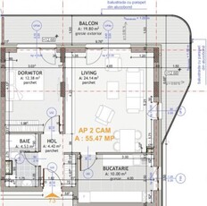 Apartament spatios 55mp, FINISAT NOU, bloc nou, terasa, zona Eroilor