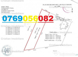 Teren 1200 mp, deschidere 18 m, Cazasu+drum national