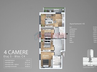 Apartament cu 4 camere - Metalurgiei Berceni