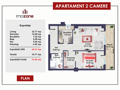 Apartament 2 camere Drumul Taberei, 2 camere, centrala proprie