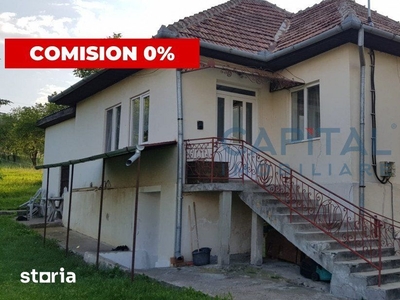 Comision 0% teren 1450 mp, front 22m, cu casa veche, sat Chinteni