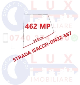 ID 7711 Teren intravilan pe Strada Isaccei - DN22 - E87