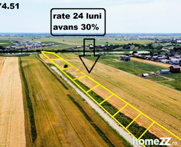 Teren investitie in 24 rate - comuna Berceni