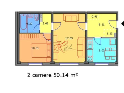 Vanzare apartament 2 camere Vasile Lascar, mobilat