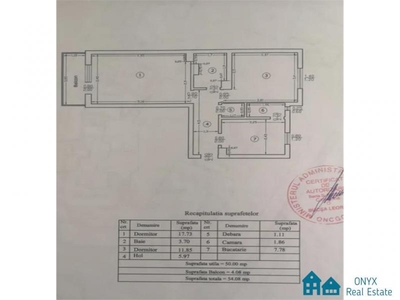 Apartament 2 Camere Decomandat, 54 mp, Nicolina CUG 84.000 euro NEG de vanzare