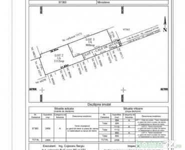 Persoana fizica teren intravilan 1112mp construibil Valea Adâncă Iasi