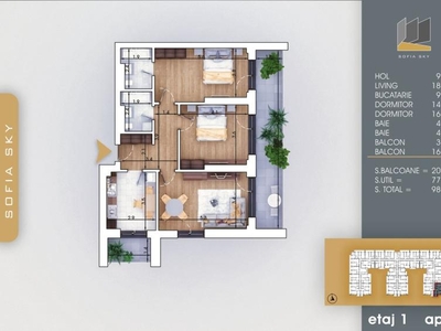 Bloc Premium-3 Camere-Titan Sector 3- 7min Bd. Th. Pallady