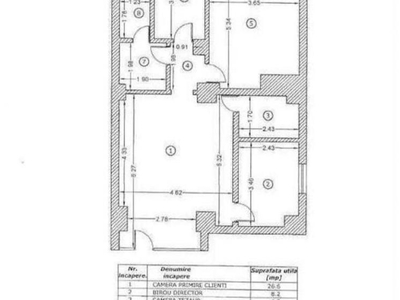 Spatiu comercial 73mp bloc 1981 Mosilor / Obor