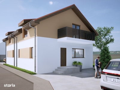 Casa tip duplex cu trei camere, teren 261mp, Sanpetru