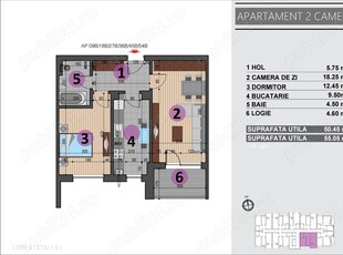 Apartament 2 camere decomandat cu predare imediat str Postalionului