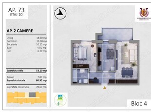 Apartament 2 camere, incalzire in pardoseala, finisaje premium Berceni