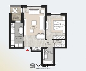 Apartament 2 camere zona Calea Bucuresti