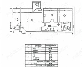 Apartament 3 camere, 2 bai, semidecomandat, mobilat, boxa 4 mp la subsol, 7 min metrou Teclu