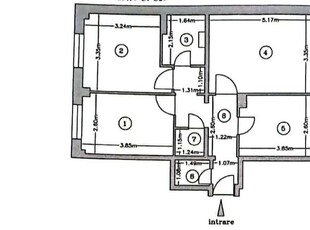 Apartament 3 camere,Bascov, Argeș.