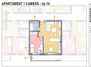 Apartament cu 1 camera, 44mp utili, bloc nou, Calea Moldovei!