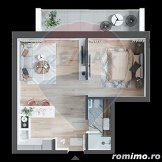 Apartament cu 2 camere, tip studio, de vânzare, Nufărul