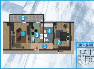 Comision 0%!, 2 camere, decomandat, finisat, suprafata ut...