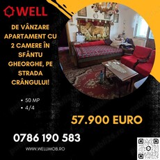 De vânzare apartament cu 2 camere în Sfântu Gheorghe, pe strada Crângului!