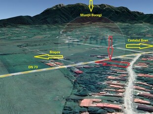 Teren intravilan, 2945 mp, Bran, DN 73