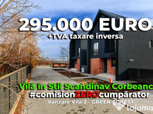 Vilă în Stil Scandinav Corbeanca, 200 mp utili, P+1+M, Comision 0%