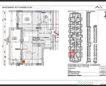 Ansamblu rezidențial excepțional cu apartamente de 2 și 3