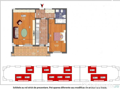 Apartament 2 camere Avans minim 15% T. Pallady Metrou N. ...