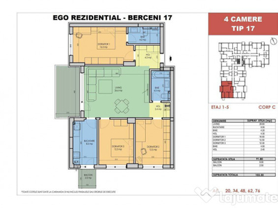 Oferta Berceni - 4 Camere - Finisat si Utilat - Metrou