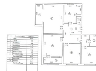 4 camere Lujerului-Politehnica ( 3/4-bloc reabilitat )