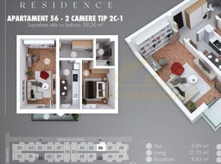 APARTAMENT 2 CAMERE DECOMANDAT-METROU BERCENI