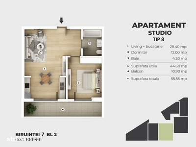 Apartament 2 camere, bloc nou, metrou Berceni