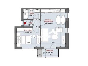 Apartament 2 camere Plaza Residence