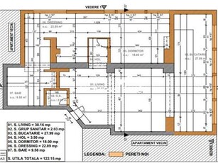 Apartament 3 camere 122 mp Mall Vitan