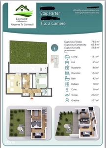 Casa tip duplex de vanzare - 119 mp + teren 153 mp - Zona Arhitectilor