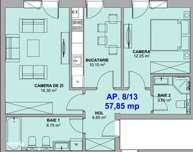 Apartament 2 camere nou,la cheie Doamna Stanca ,predare imediata !!!