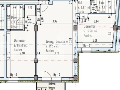 Apartament de 3 camere, semidecomandat, bloc nou, zona Pod IRA