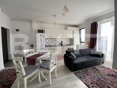 Apartament la cheie: 2 camere, 40 mp, bloc nou, Borhanci