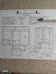 Vand Apartament 3 camere decomandat Toporasi