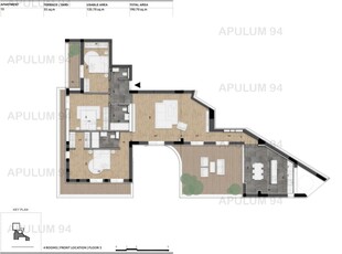 Apartament 4 camere 135mp + Terasa 55mp / Licurg 2 / Armeneasca