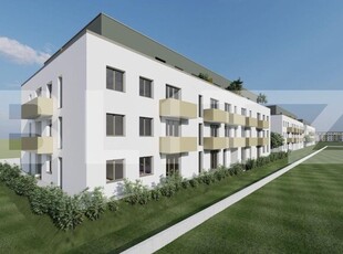 Apartament 2 cam, finisat, 52.7 mp, gradina, parcare