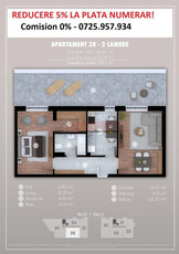 Apartament cu terasa 33 mp - dressing - Popesti Leordeni -