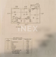 EXERCITIU | Apartament 2 camere | decomandat | etajul 2 din