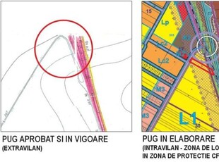 Centura Pantelimon, teren 2500mp, D20ml, intravilan Noul PUG