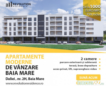 NEW! COMISION 0% - Apartamente 2 camere - Daliei 2H