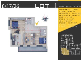 AP. 3 CAM. IN PROIECT PREMIUM 4 BLOCURI P+3 / PARCARE GRATUITA!