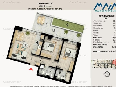 Apartament 3 Camere Premium | Calea Craiovei | Ultracentral