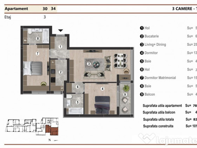 Apartament 3 camere nou finisat Marriott Palatul Parlamen...