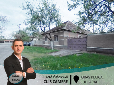 Casă tradițională cu 5 camere în orașul Pecica(ID: 25725)