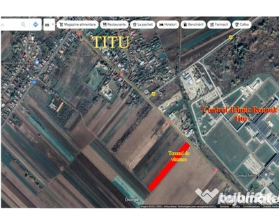 Teren intravilan Titu deschidere 56 m la Dn7 19537mp
