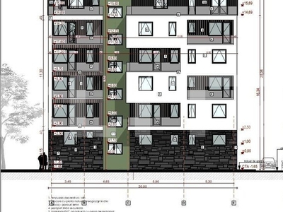 Apartament 2 camere semifinisat, 43 mp, terasa 85 mp, parcare, zona Somesului